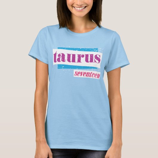 Taurus Paars T-shirt (Voorkant)