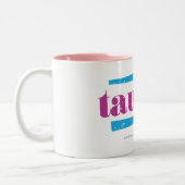 Taurus Paars Tweekleurige Koffiemok (Links)