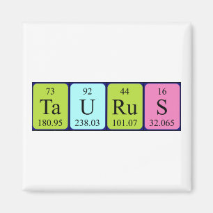Taurus periodieke lijstnaam magneet