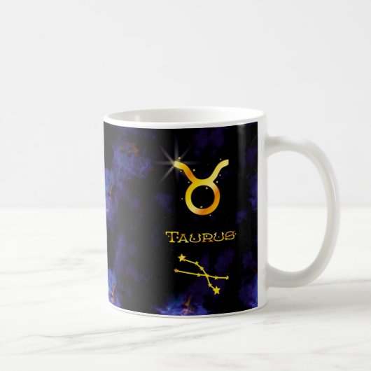 Taurus Personalized Mug Birthday Gift Koffiemok (Rechts)