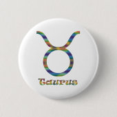 Taurus Psychedelic Ronde Button 5,7 Cm (Voorkant)