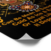 Taurus Queen Sweet als Snoep Birthday Black Women Poster (Hoek)