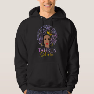 Taurus Queen Zodiac Sign Astrologie Astrologer Hor Hoodie
