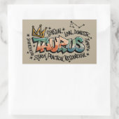 Taurus Rechthoekige Sticker (Tas)