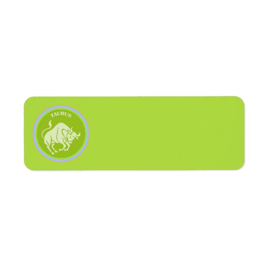 Taurus Return-adreslabel Etiket (Voorkant)
