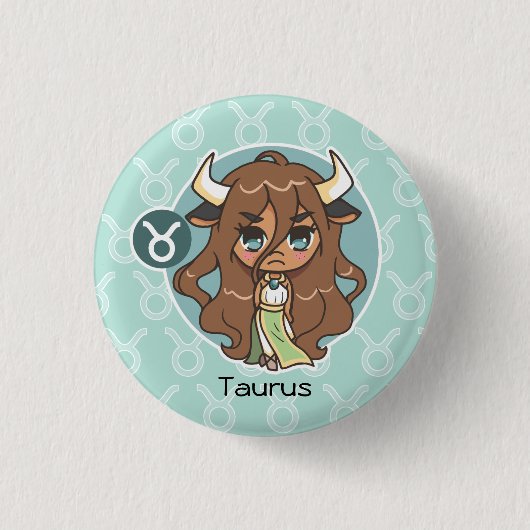 Taurus Ronde Button 3,2 Cm (Voorkant)