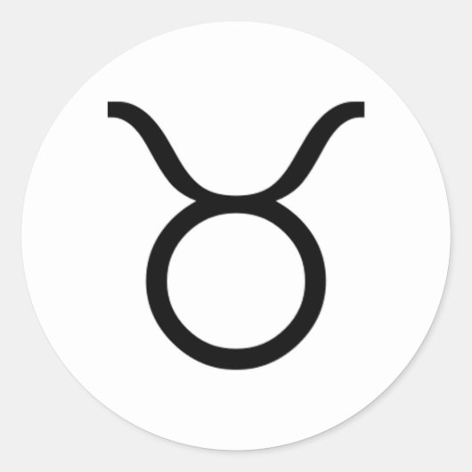 Taurus Ronde Sticker (Voorkant)
