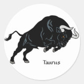 taurus ronde sticker (Voorkant)