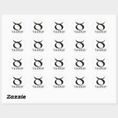 Taurus Ronde Sticker (Vel)