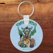 Taurus schattige baby draak sleutelhanger (Voorkant)