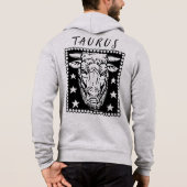 Taurus Season Zodiac Sign Horoscope Logo Hoodie (Achterkant)
