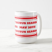 Taurus Seizoen Koffie Mok (Voorkant rechts)