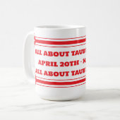 Taurus Seizoen Koffie Mok (Voorkant links)