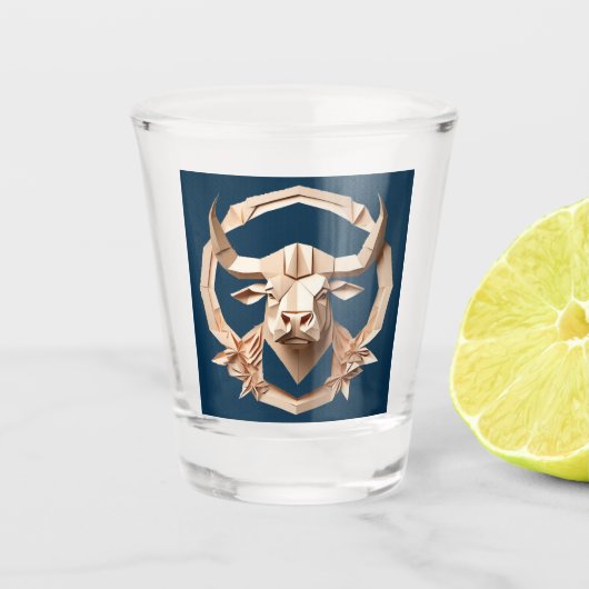 Taurus Shot Glass Glas (Voorkant)