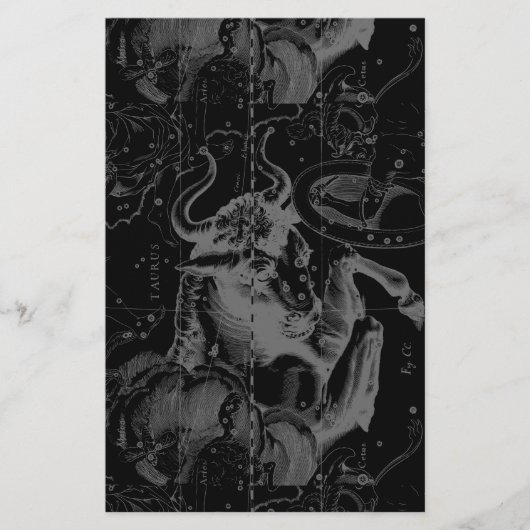 Taurus Sign Constellation Hevelius circa 1690 Briefpapier (Voorkant)