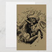 Taurus Sign Constellation Hevelius circa 1690 Briefpapier (Voorkant / Achterkant)