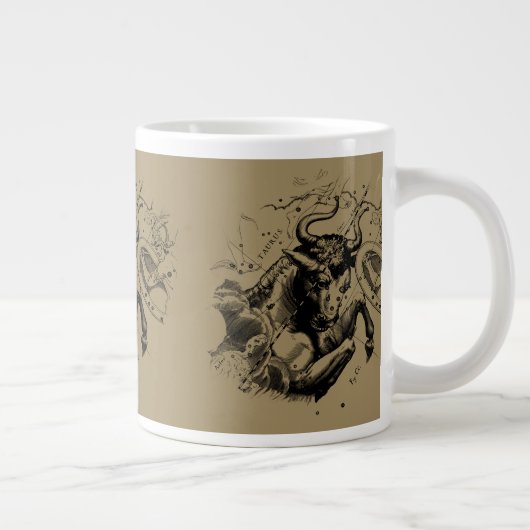 Taurus Sign Constellation Hevelius circa 1690 Grote Koffiekop (Rechts)