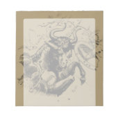 Taurus Sign Constellation Hevelius circa 1690 Notitieblok (Voorkant)