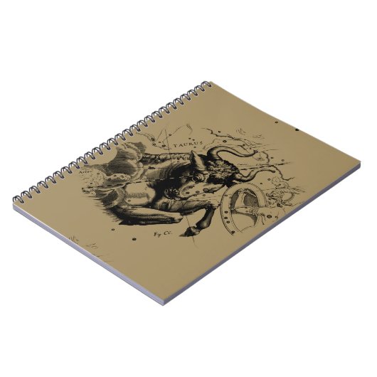 Taurus Sign Constellation Hevelius circa 1690 Notitieboek (Linkerzijde)