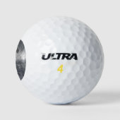 Taurus Sign in Silver Grunge Distress Style Golfballen (Logo)