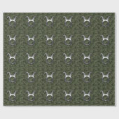 Taurus Sign on Woodland Green Digital Camouflage Cadeaupapier (Vlak)