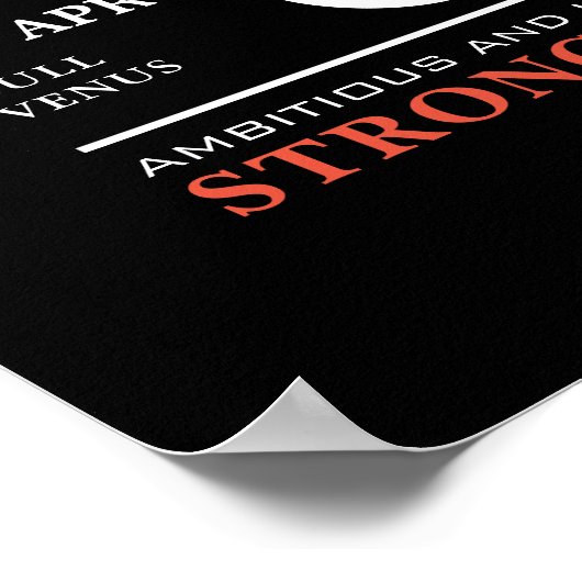 Taurus Sign van de Zodiac, Astrologisch Poster (Hoek)