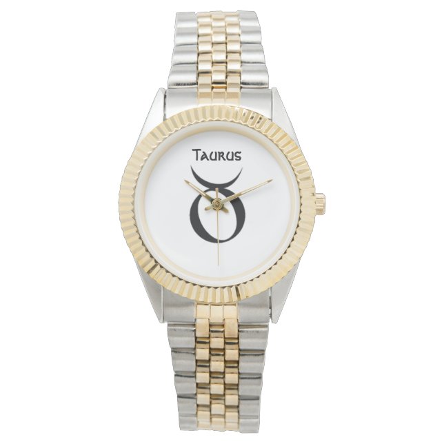 Taurus Sign van de Zodiac Watches. Horloge (Voorkant)