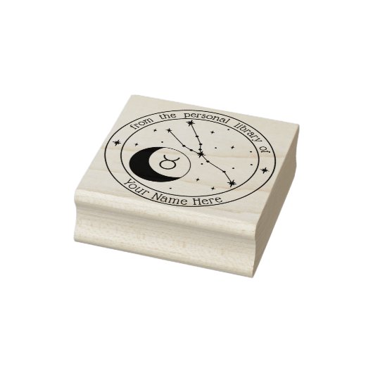 Taurus Specialized Zodiac Book Stamp Rubberstempel (Stempel)