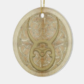 Taurus Star Aangepaste versiering Keramisch Ornament (Links)