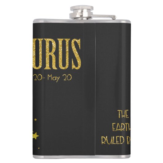 Taurus Star-teken Heupfles (Achterkant)