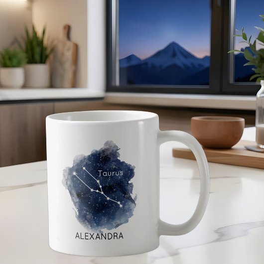 Taurus Starry Night Constellation Custom Name  Koffiemok
