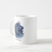 Taurus Starry Night Constellation Custom Name  Koffiemok (Voorkant links)