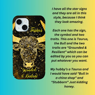 Taurus-sterren iPhone 15 Case