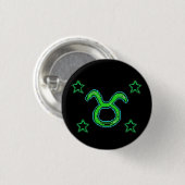 TAURUS-sterren Ronde Button 3,2 Cm (Voorkant /achterkant)