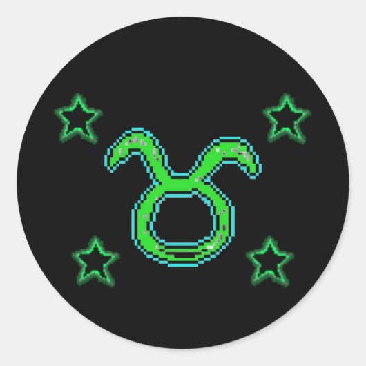 TAURUS-sterren Ronde Sticker (Voorkant)