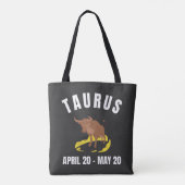 Taurus-sterren Tote Bag (Achterkant)