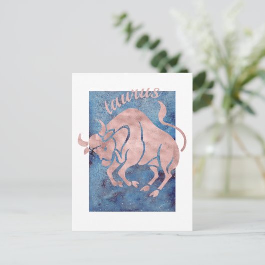 Taurus Sterrenbeeld Ansichtkaart Briefkaart (Staand voorkant)