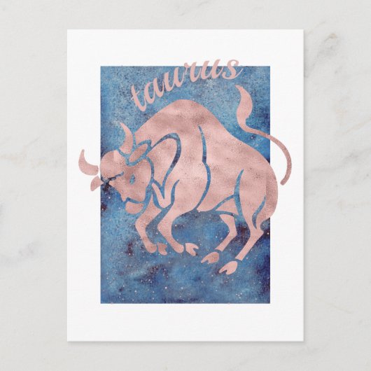 Taurus Sterrenbeeld Ansichtkaart Briefkaart (Voorkant)