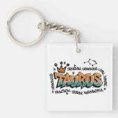 Taurus sterrenbeeld graffiti sleutelhanger (voorkant)