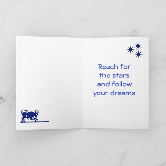 Taurus sterrenbeeld Horoscoopkaart Kaart (Binnen)