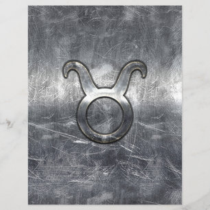 Taurus Sterrenbeeld in Grunge Vervallen Stijl Flyer