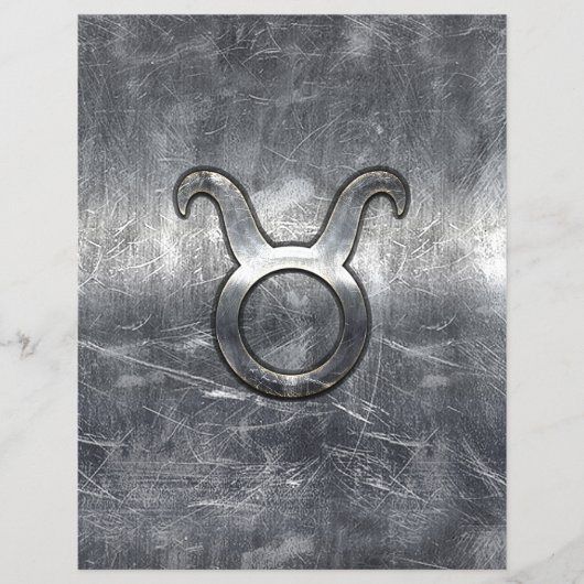 Taurus Sterrenbeeld in Grunge Vervallen Stijl Flyer (Voorkant)