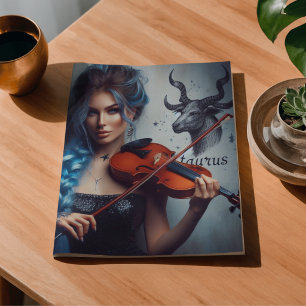 Taurus Sterrenbeeld Muzikant Viool Decoupage Tissuepapier