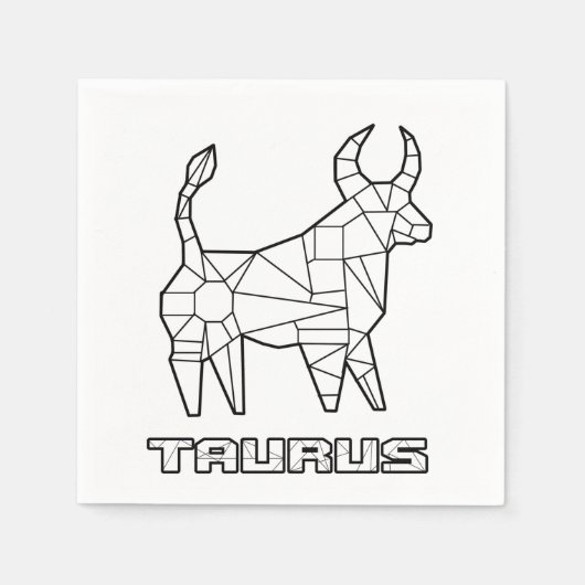 Taurus sterrenbeeld Servet (Voorkant)