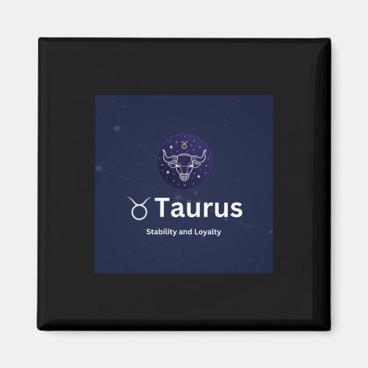 Taurus Sterrenbeeld Sticker Magneet (Voorkant)