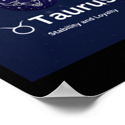 Taurus Sterrenbeeld Sticker Poster (Hoek)