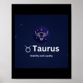 Taurus Sterrenbeeld Sticker Poster (Voorkant)