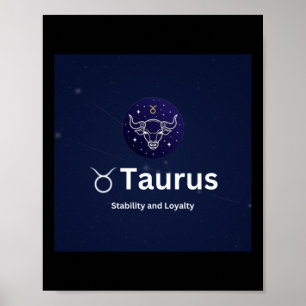 Taurus Sterrenbeeld Sticker Poster