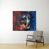 Taurus Sterrenbeeld Watercolorontwerp Wandkleed (In Situ (horizontaal))