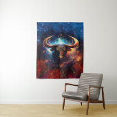 Taurus Sterrenbeeld Watercolorontwerp Wandkleed (In situ)